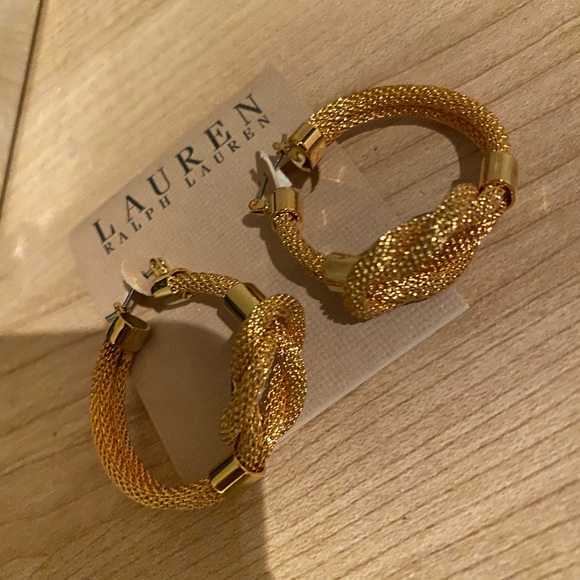 Ralph Lauren hoop earrings - Picture 2 of 3